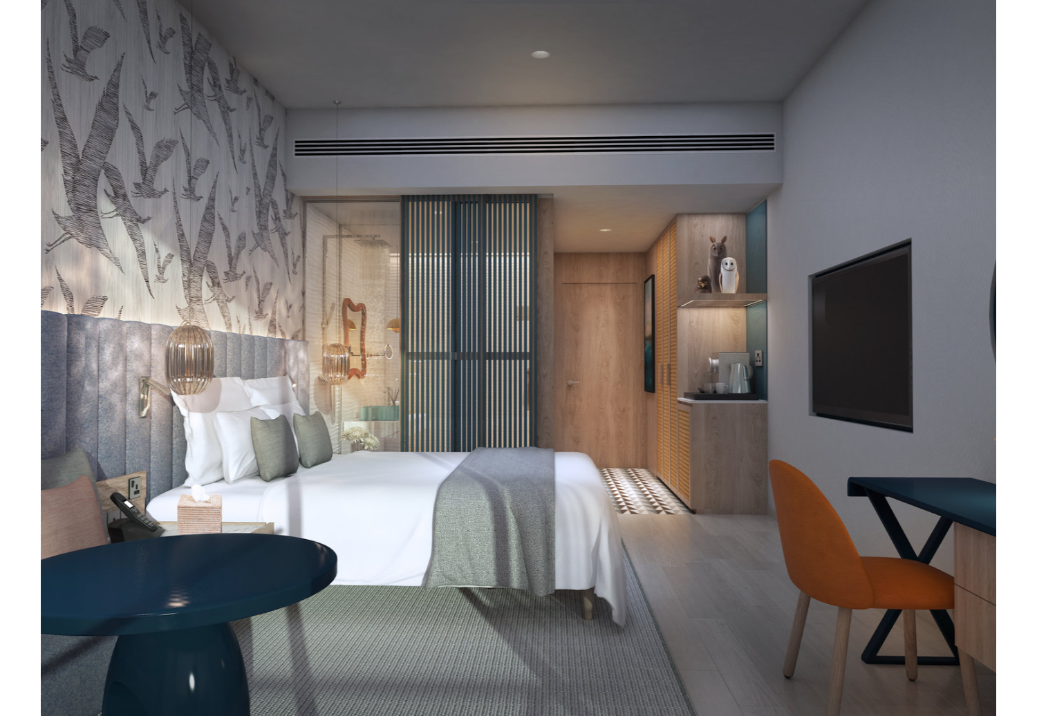 Light+Headboard+and+Blue+Slats